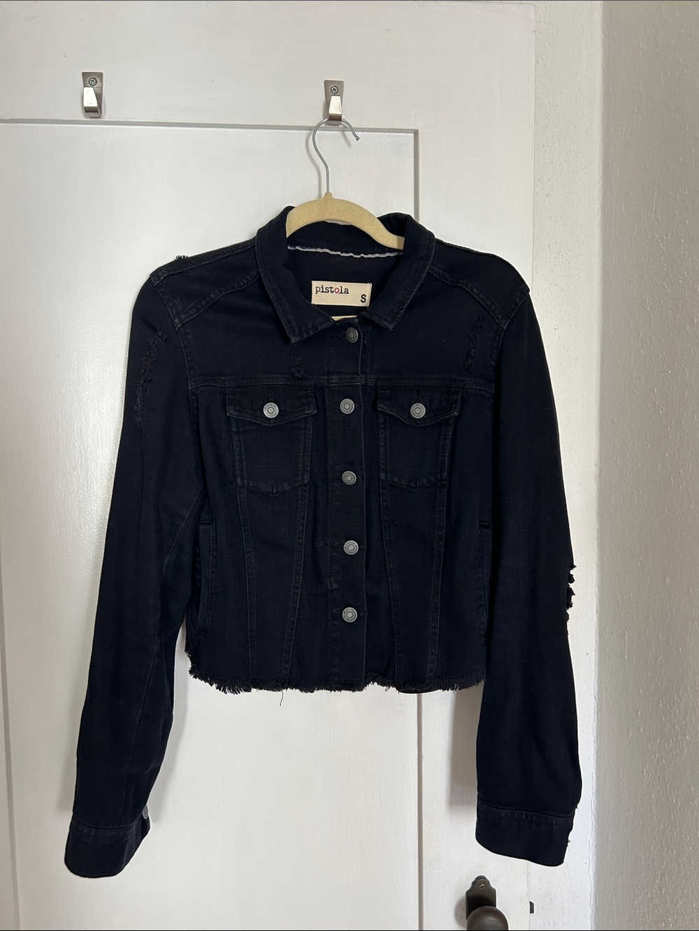 Rare Black Pistola Distressed Jacket